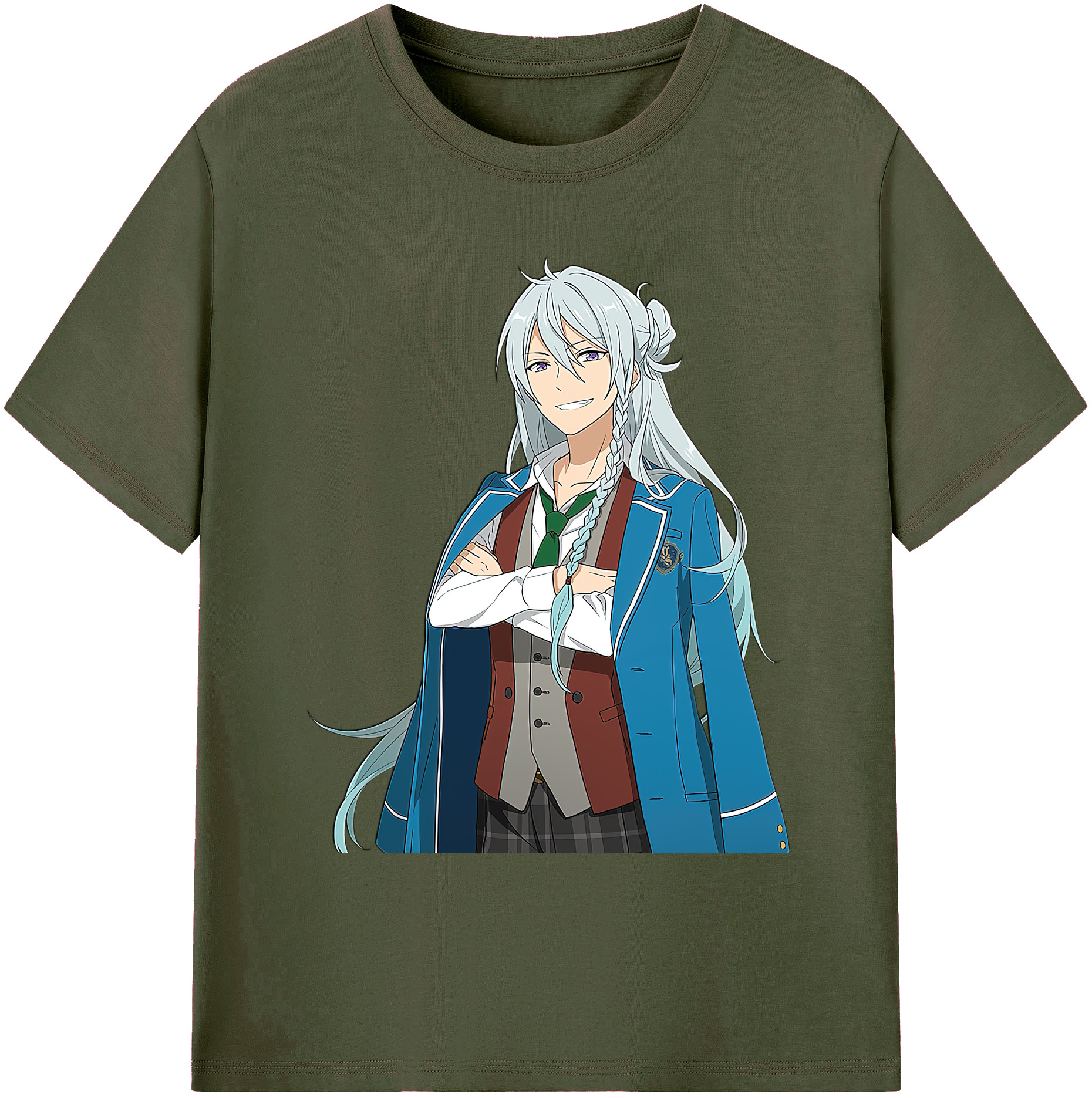 （画像用） あんさんぶるスターズ! Ensemble Stars 綿100％ メンズ半袖Tシャツ｜肌触りやわらか＆通気性